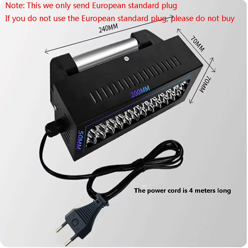 Automobile sheet metal repair lamp putty uv light curing lamp repair baking paint spray paint car ultraviolet EU Plug