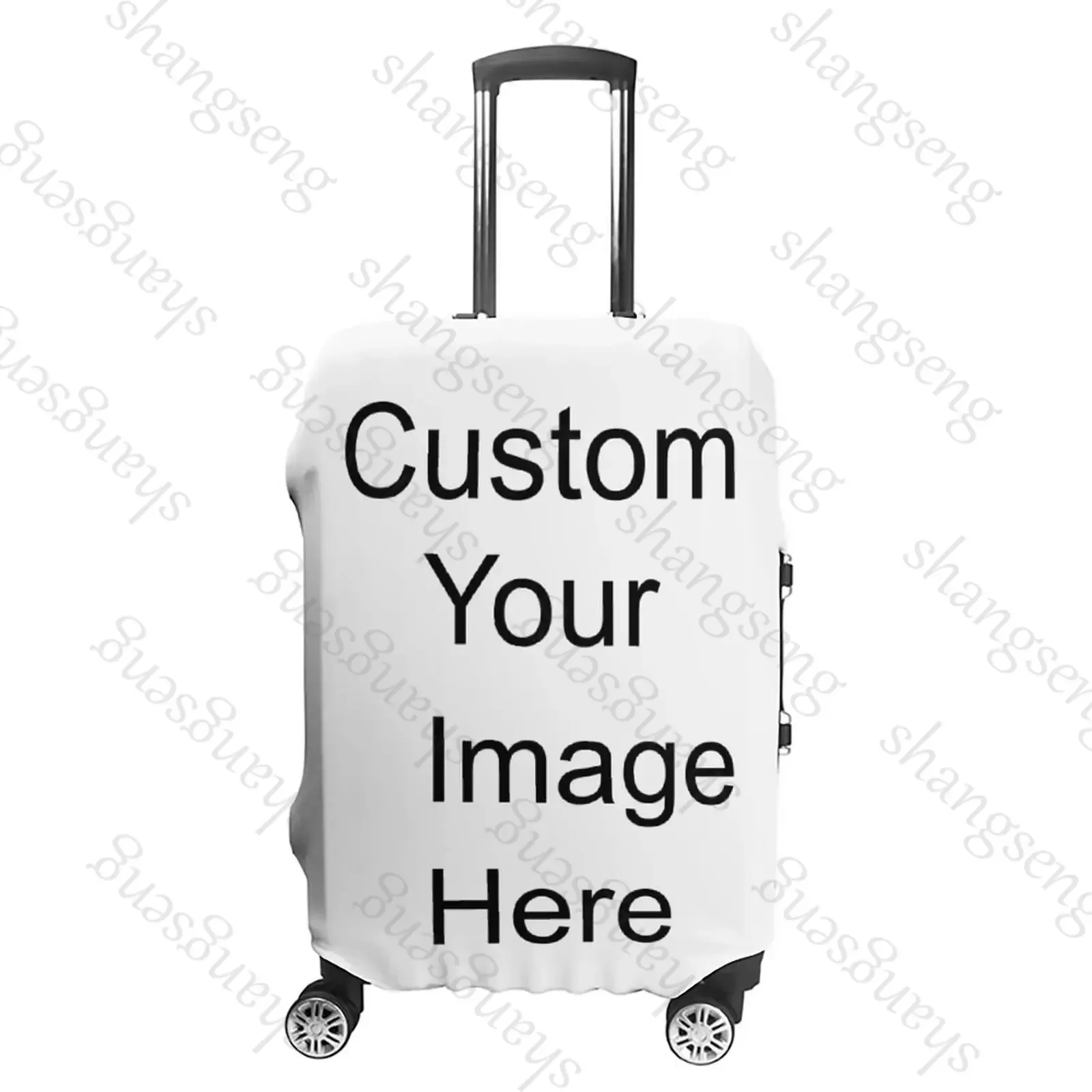 image Print Suitcase Cover Any Color Cruise Trip Protection Vacation Useful Luggage Supplies Anti-dust Case Cover