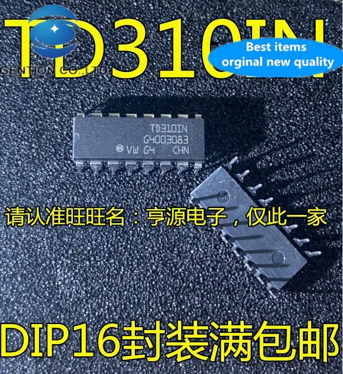 

10 шт., 100% оригинальные новые модели TD310 TD310IN DIP-16 pin in-line инвертор затвора чип/Драйвер IC чип