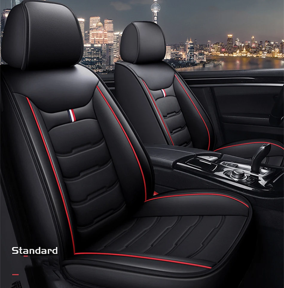 Hlfntf Leather Car Seat Covers For Ford Mondeo Focus 2 3 Fiesta Mondeo