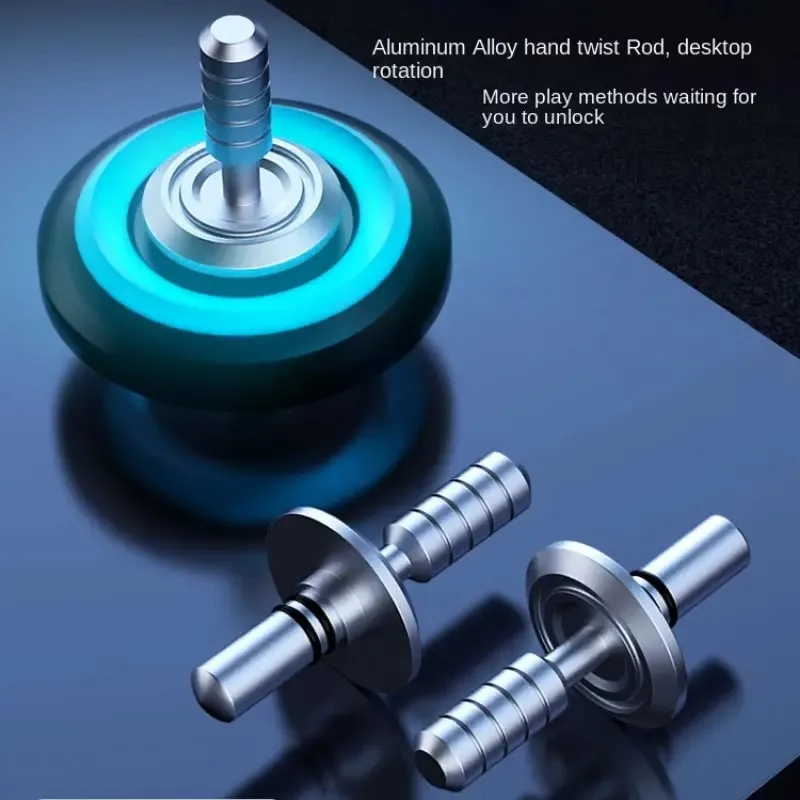Fidget Spinners for Adults and Kids Stress Anxiety ADHD Relief Toy Metal Finger Hand Spinner Toys with Luminous Light sensory fidget toy anti stress toy fidget toy fingertip gyroscope toy finger sensory toy