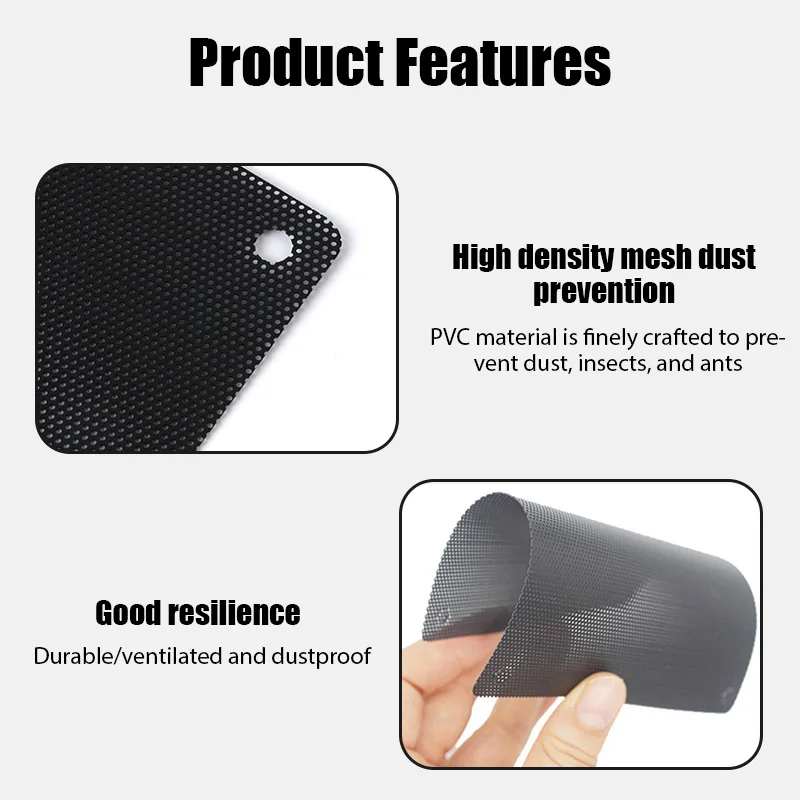 1m Computer Mesh 30CM DIY PVC PC Case Fan Cooler Black Dust Filter Network Net Case Dustproof Cover Chassis Dust Cover 5