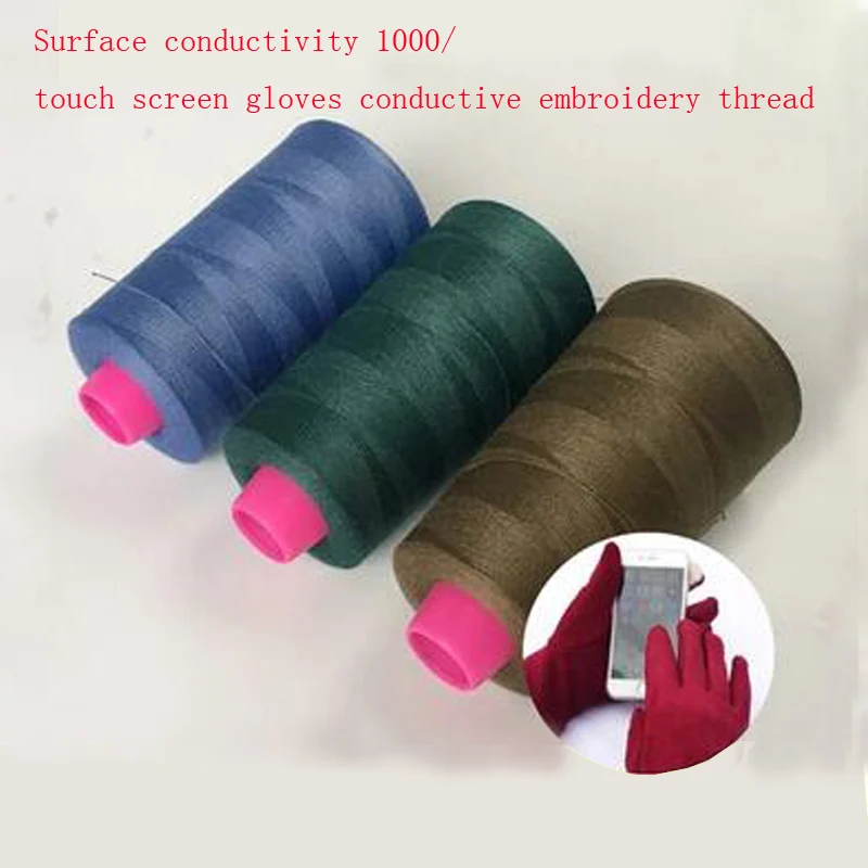 Conductive Thread Sewing for Gloves use for Antistatic Touch