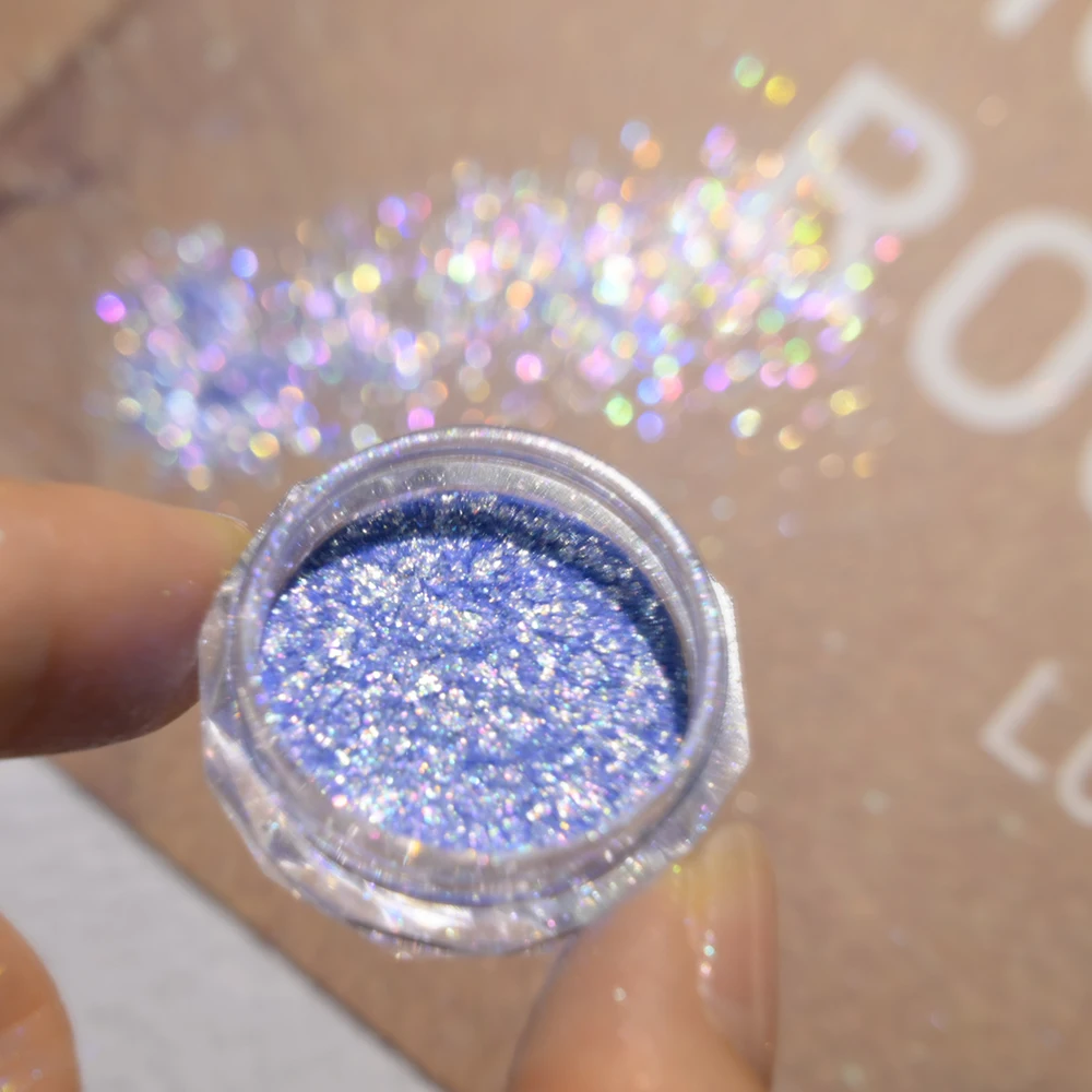 Super Shiny Gold Opal Nagel Pulver Meerjungfrau Glitter Ultradünne Schillernde Flocken Nagel Pailletten Pigment Chrom Pulver Maniküre Dekor – Detail 7