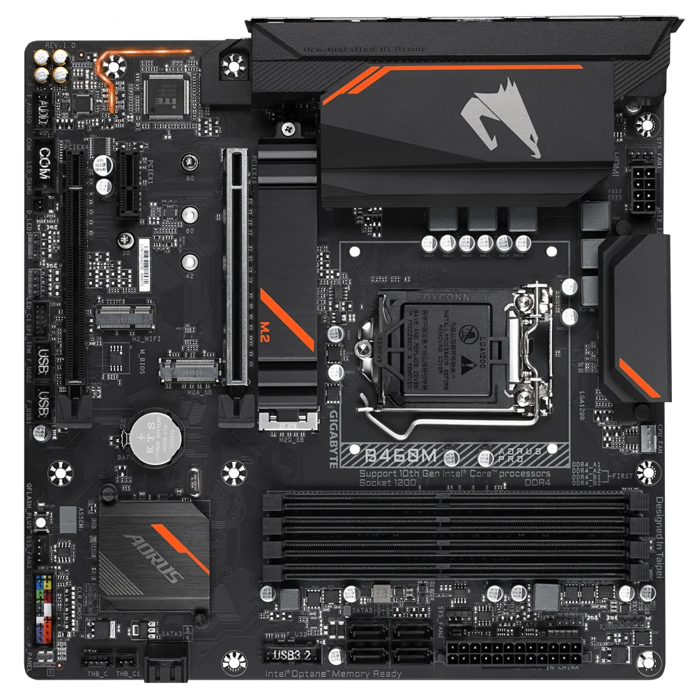 Scheda Madre Gigabyte B460M Aorus Pro Usata Ddr4 128Gb Pci-E 3.0 M.2 Display Compatibile Hdmi 1200 Micro Atx