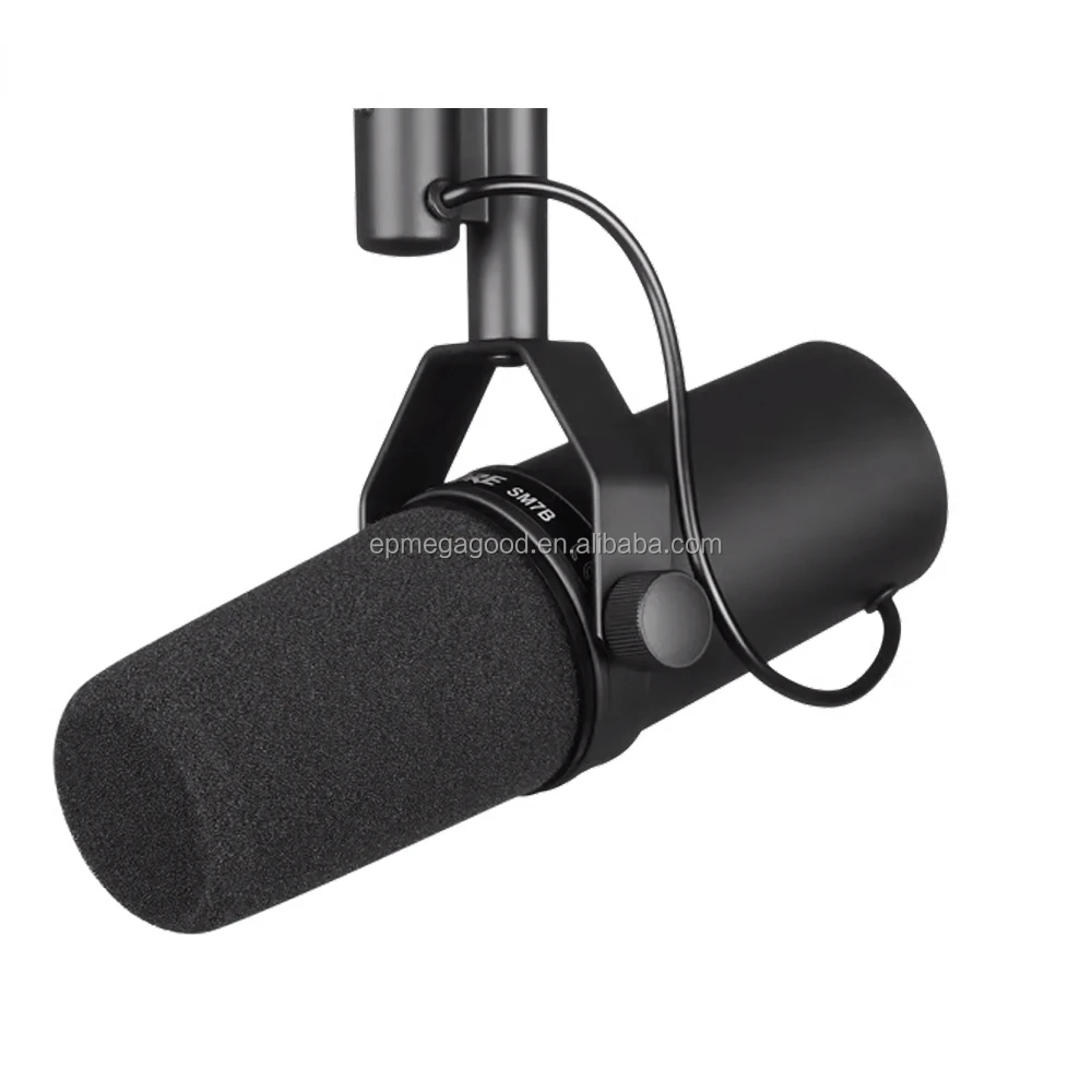 

SM7B XLR Dynamic Microphone with Frequency Response for Voiceover Live Stage Recording Podcasting Studio Singing