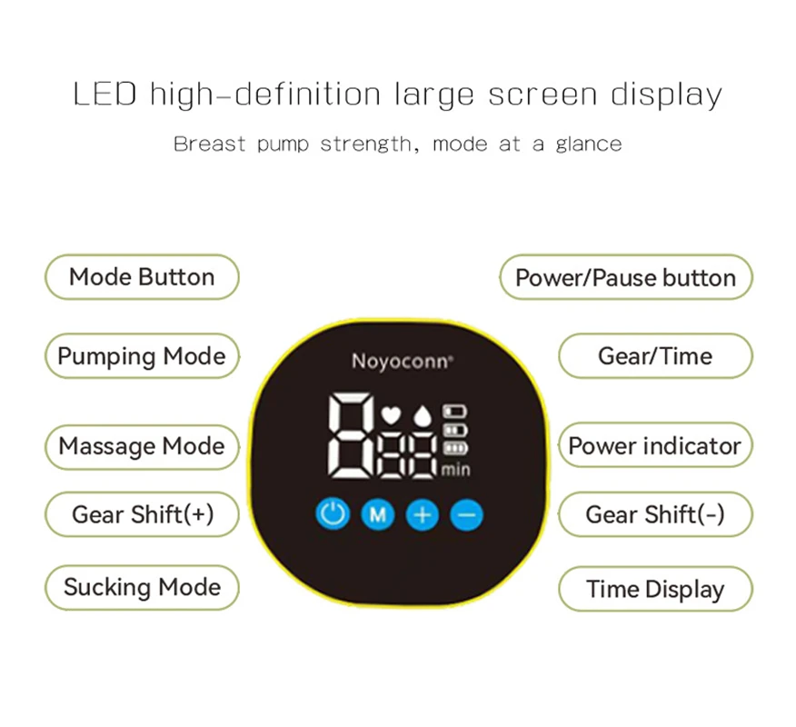 Rechargeable Electric Breast Pump Milk Pump Wireless Wearable Hands Free BPAFree Invisible Shelly Breast Milk Extractor