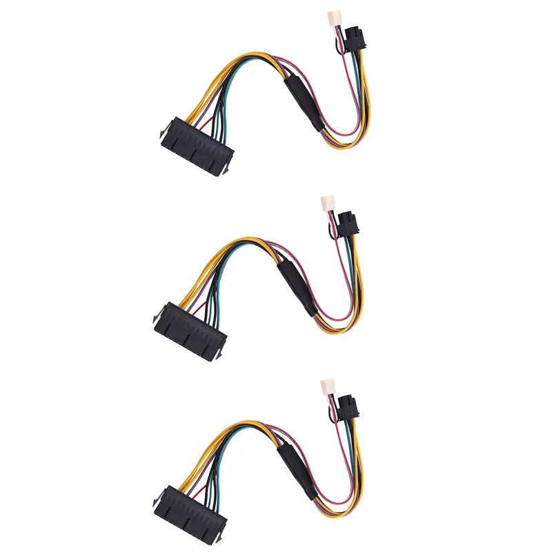 

3X ATX PSU Power Supply Cable Pcie 6 Pin To ATX 24 Pin Power Supply Cable 24P To 6P For HP 600 G1 600G1 800G1 Mainboard