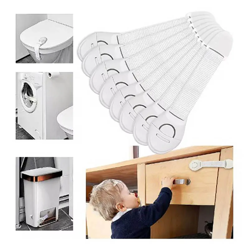 Child Safety Cabinet Lock 10PCS Baby Security Protection Drawer Door Cabinet Plastic