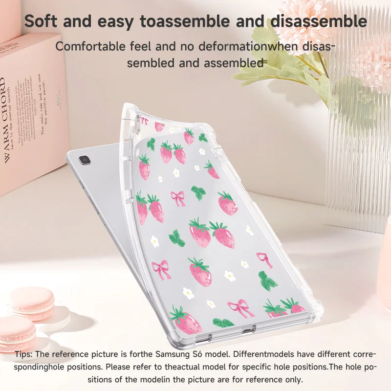 Versatile Samsung Galaxy Soft Back Cover with Built-in Pen Slot