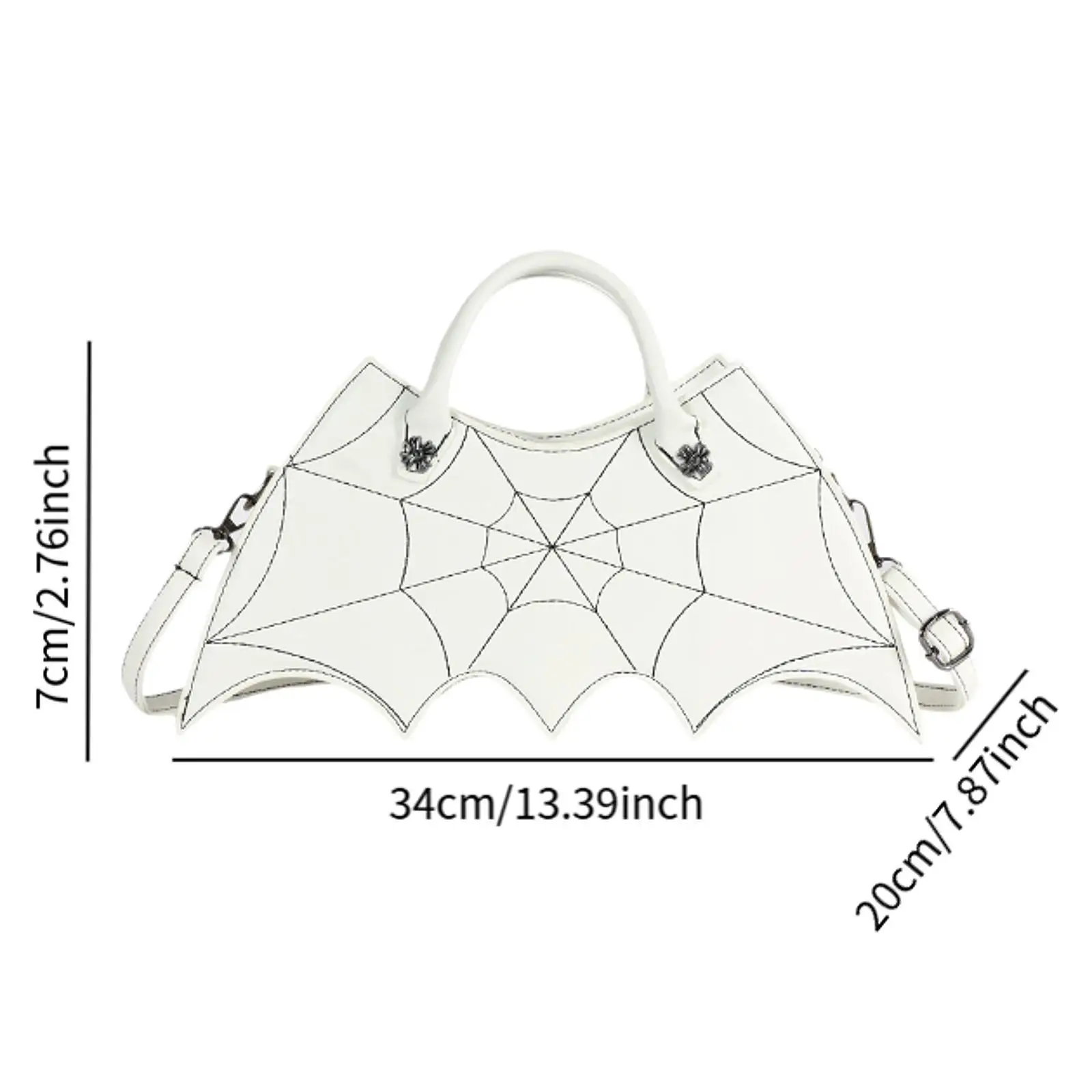 Bat Shaped Crossbody Causal Y2K Handle Bag for Shopping Festival Travel Vacation