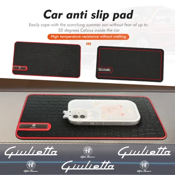 Cruscotto dell'auto Telefono Tappetino antiscivolo Tappetini antiscivolo Ornamento Accessori auto per Alfa Romeo Giulia 147 Mito 156 159 166 GT Stelvio
