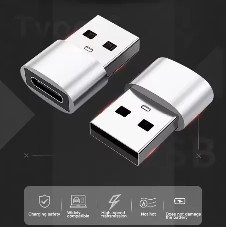 USB To Type C OTG Adapter USB USB-C Male To Micro Type-c Female Converter For Macbook Samsung S20 USBC OTG Connector 4Pcs