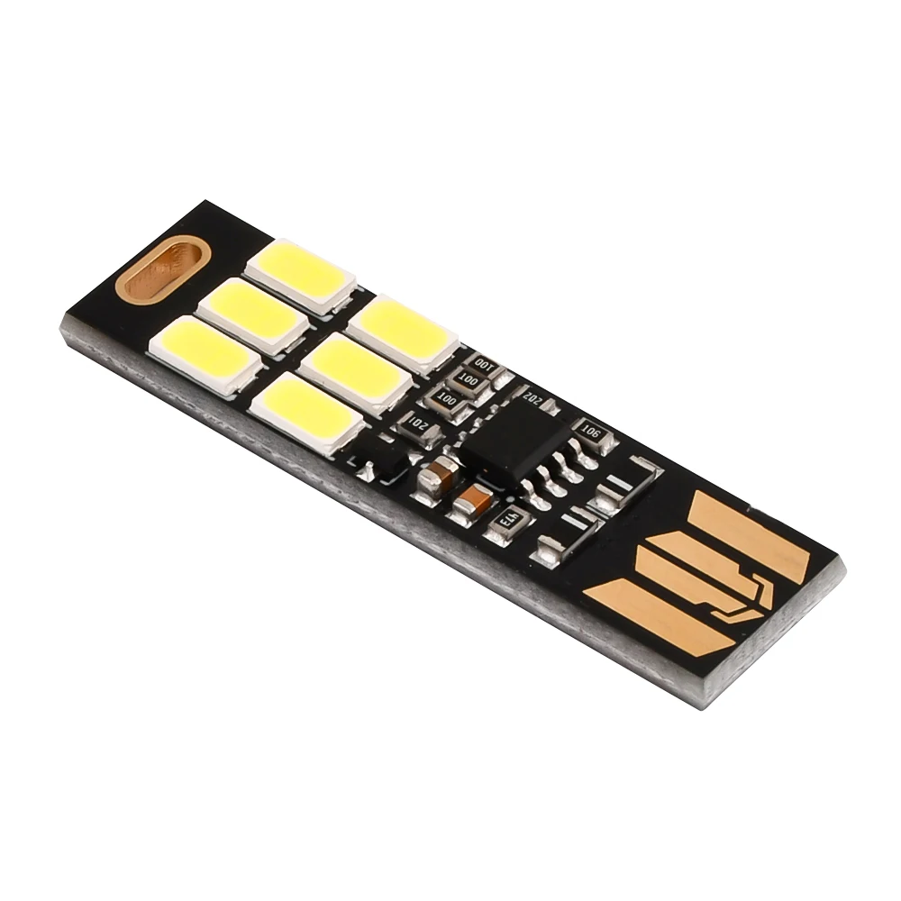 10Pcs/5Pcs 5V Mini Touch Sensor 5730 USB 6 LED Light Dimmable Night Light for Power Bank Computer Laptop Book Reading Table Lamp led light led night light