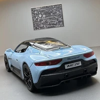 Maserati MC20-coche deportivo de aleación de Metal fundido a presión, vehículo de colección de alta simulación, juguete con sonido ligero, regalos para niños, 1:24 - Imagen 6