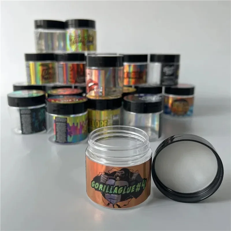 wholesale Flavor Hologram Packing Paper Sticker for 3.5 gram 60ml food Glass or Plastic Jar Box Bottle Tank Dry Herb Flower Cont 3