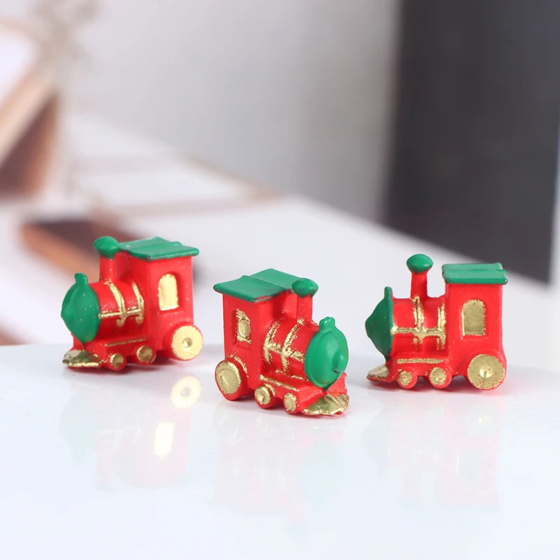 1pcs 1:12 Dollhouse Miniature Mini Small Train Simulation Model For Doll House Decor Pretend Toys Accessories 3