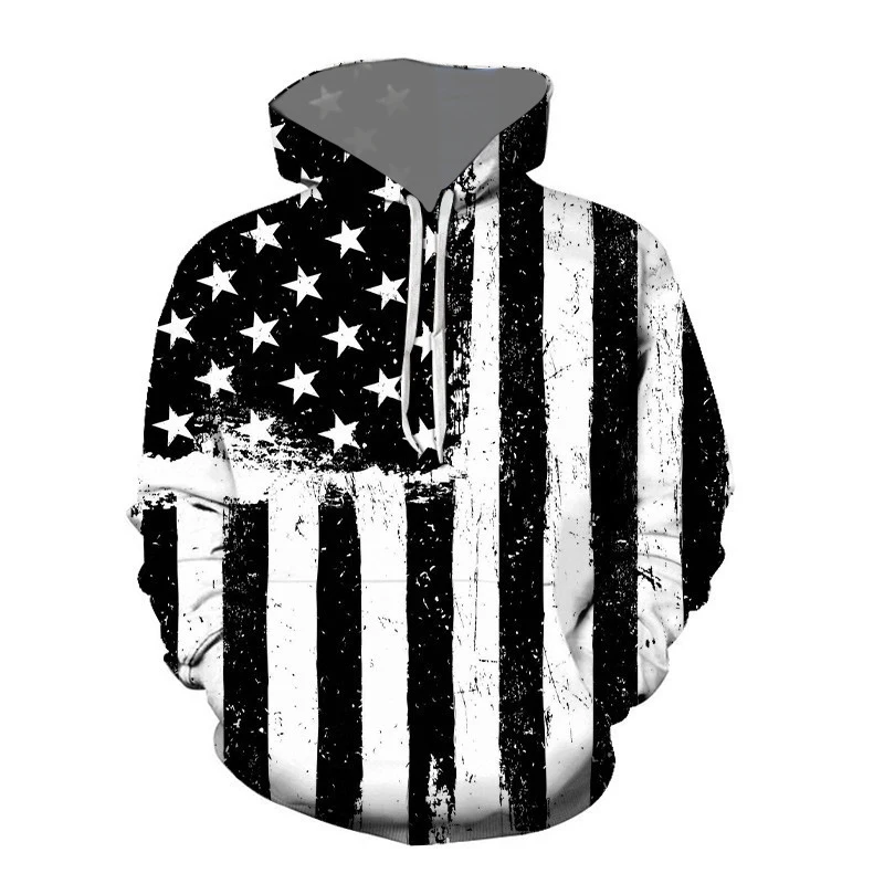Flag of the United States Fashion Style 3D Printed Hoodies Unisex Pullovers Hoodie Casual Sweatshirts