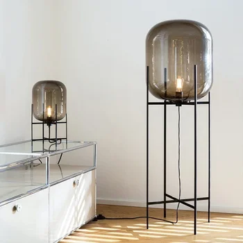 Villa Bubble Oda Pulpo Glass Ball Floor Lamp Postmodern Scandinavian Floor Lamp Hotel Cafe Bedroom Bedside Reading Floor Lamp 4