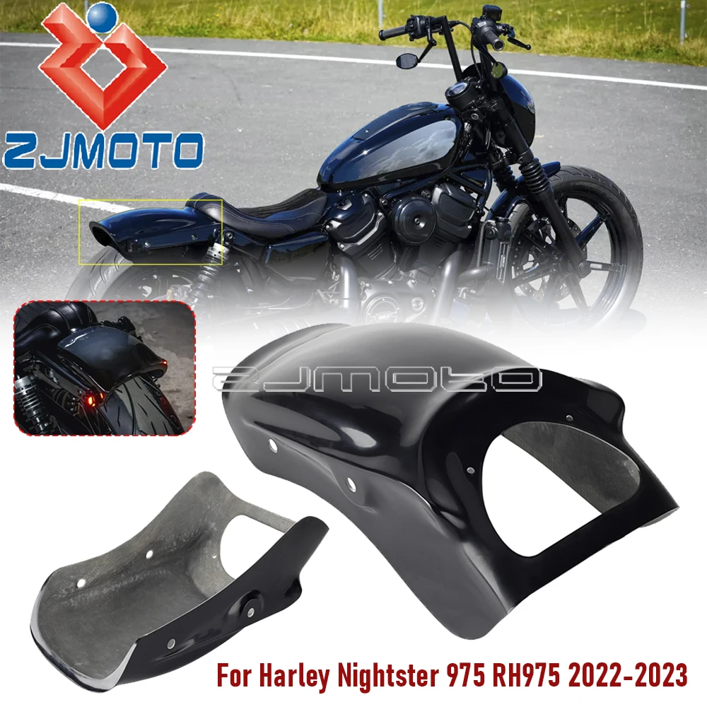 

Стекловолокно FRP, заднее крыло мотоцикла, брызговик, крышка для Harley Nightster 975 RH 975 RH975 2022 2023, модифицированный грязезащитный щит