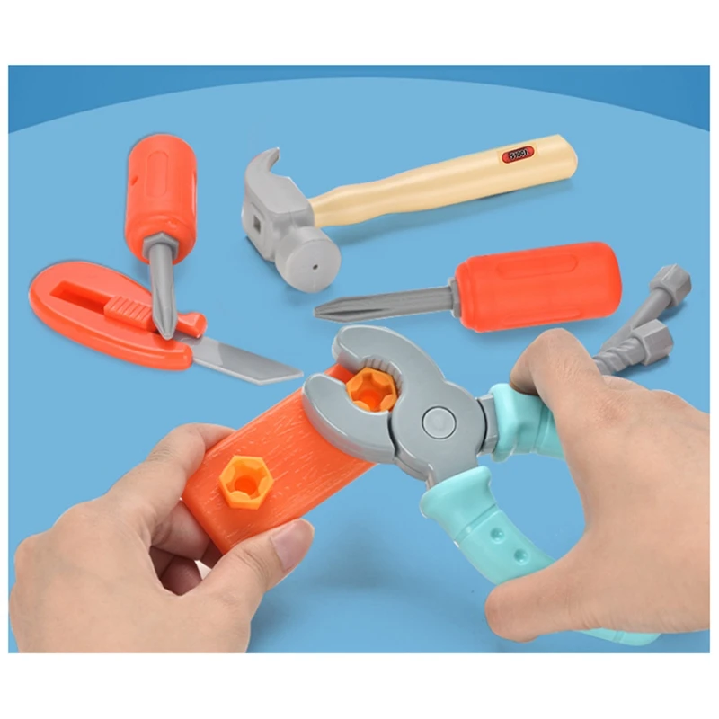 HOT-Kids Tool Set Kits, Simulated Repair Tool Set, Pretend Play House Toy Set With Toy Screwdriver For Kids