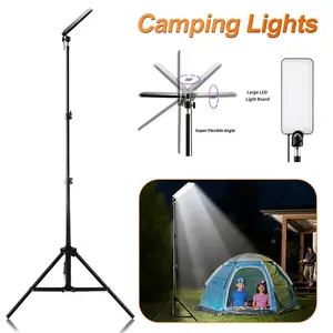 84LEDs 1680LM Adjustable LED Floodlight Desk Floor Lamp Portable Camping  Lantern Working Light Stand Outdoor Stand Fill Lighting