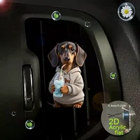 Acrylic Car Vent Clip Aromatherapy Air Freshener Holder 2D Decorative Clip For Car AC Vents - Image 2