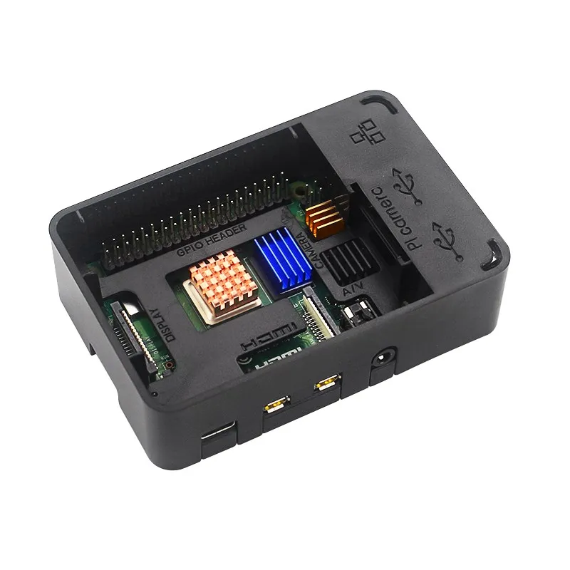 Original Raspberry pi Modelo b Kit gb Mais Case 32 64 128 gb tf Cartão Adaptador de Alimentação Ventilador Dissipador de Calor Cabo Vídeo para pi 4 - Imagem 3