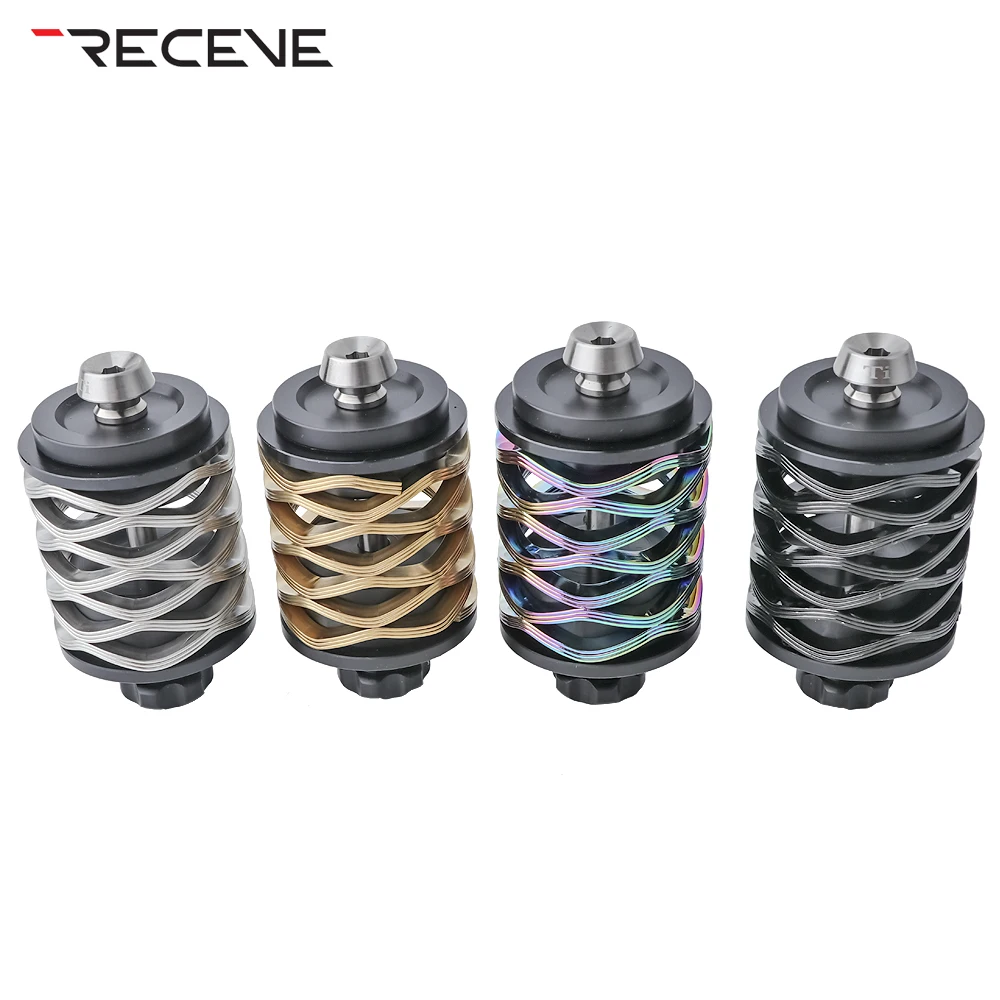 RECEVE Folding Bike Rear Shock Absorber Bicycle Suspension BMX Rear Bumper Titanium Alloy Shock Absorbers For Brompton