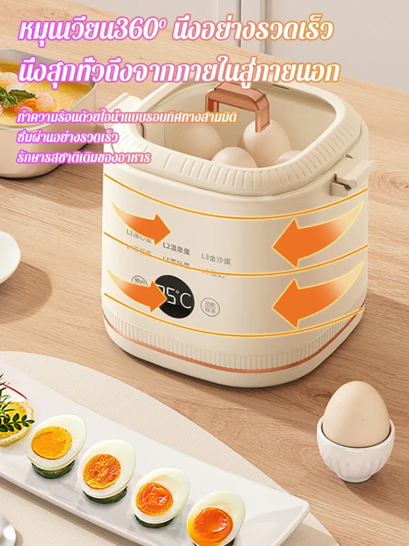 Portable household small mini portable egg boiler multifunctional dormitory steamed egg cooker automatic power off cooker