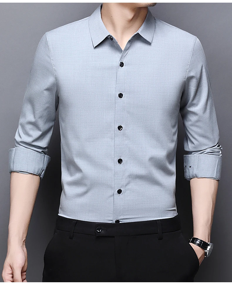 short sleeve button up Top Quality New Fashion Brand  Slim Fit Mens Fashion Dress Shirts Formal Long Sleeve Solid Color Casual Korean Dress Clothes designer short sleeve shirts