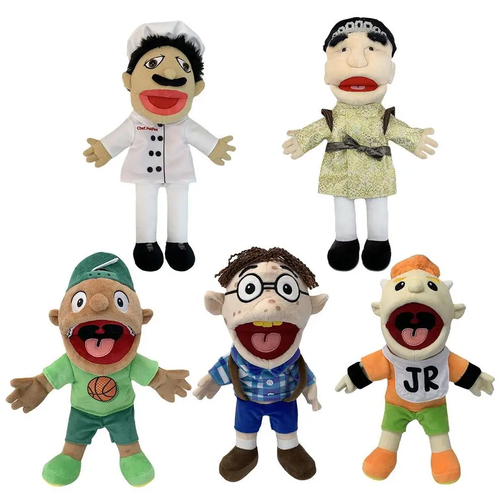 Game Jeffy Hand Puppet Plush Dolls Coby Chef Prince Joseph Junior
