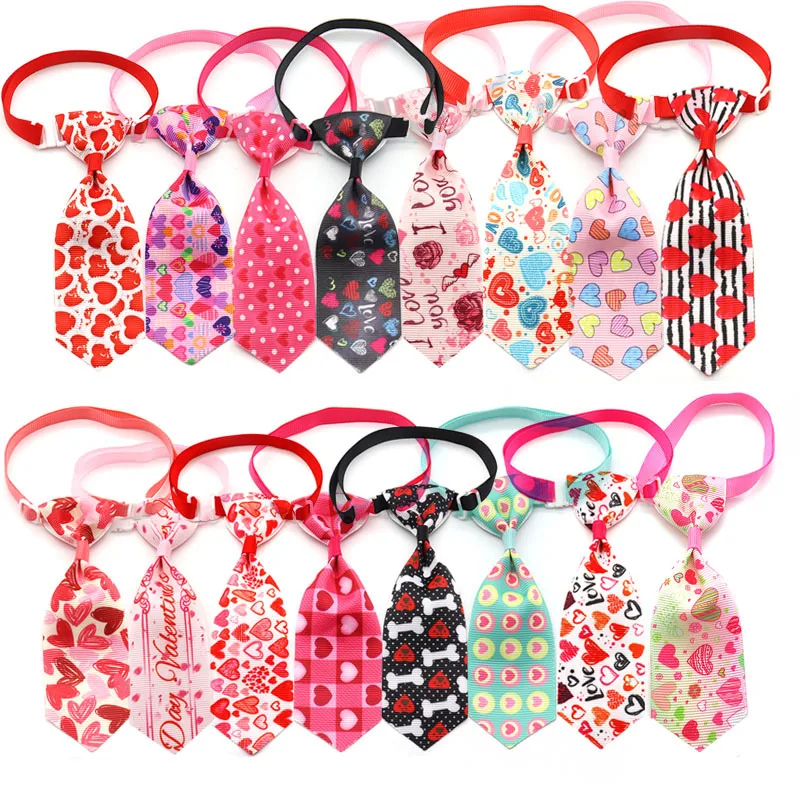

Valentine's Day Dog Tie Pet Grooming Accessories Small Dog Neckties Bowtie Pet Cat Dog Ties Collar Pet Accessories For Holiday