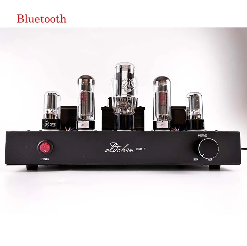 2022 Oldchen High-Power EL34 Tube Amplifiers 5Z3P + 6N9P + EL34 Stainless Steel shell Output 2 * 10W AC110/220V summing amplifier Audio Amplifier Boards