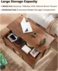 48" Farmhouse Lift Top Coffee Table with Sliding Barn Door,Rustic Center Table with Hidden Storage Compartment 4