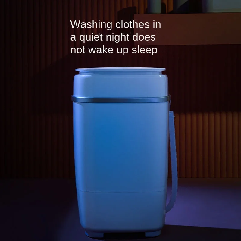 VCJ Washing Machine Mini Semi-automatic Household Single Person Wave Wheel Children's Underwear Cleaning Machine 4