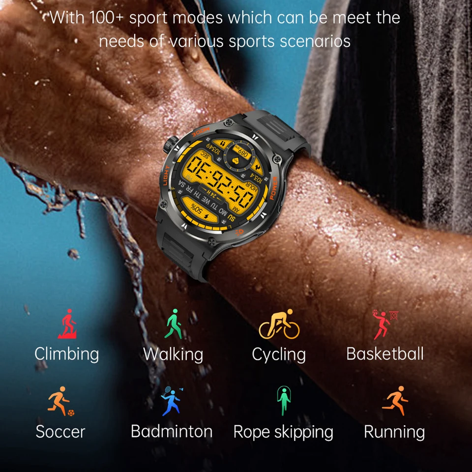 Sports Outdoor Men Women Smart Watches SOS Seek Help Mode Compass