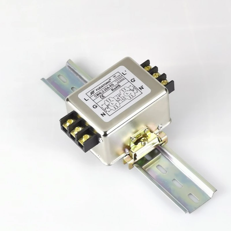 単相ACレール型耐干渉型高性能浄化パワーフィルター CW4L2-20A (Color : 単相2段電力フィルタ CW4L2-20A-ST 10A 30A CW4EL2 CW4E2(CW4E -30A -S 30A bolt