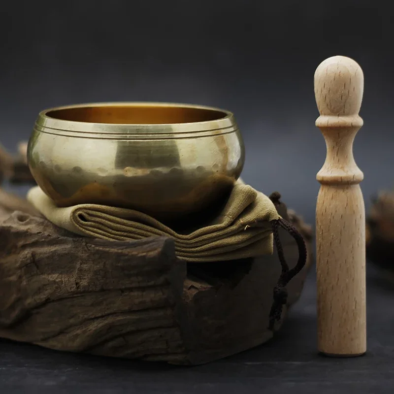 Creative Nepal Handmade Tibetan Singing Bowl Set, Decorative Wall-dishes, Resonance Healing Meditation, Chakra Singing Bowl