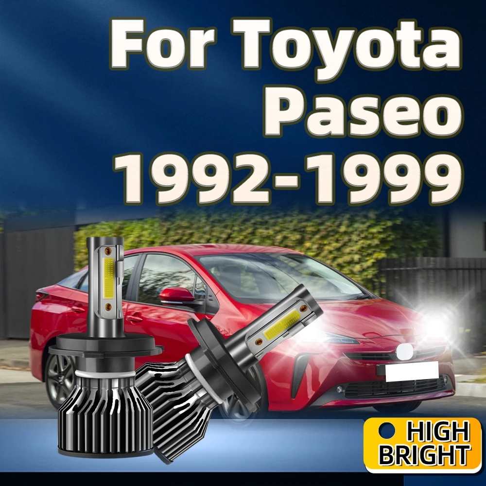 

2Pcs Led Car Headlight H4 38000LM Upgrade Light Bulbs For Toyota Paseo 1992 1993 1994 1995 1996 1997 1998 1999