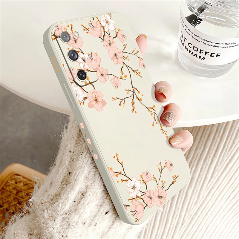 Floral Shockproof Soft Silicone Phone Case - Ultra Protection Cover