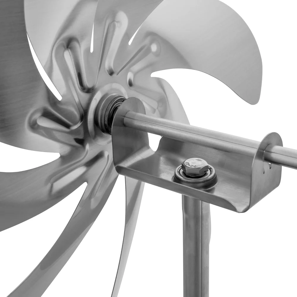 Stainless Steel Metal Windmill Removable Corrosion Resistance Wind Spinner Waterproof Rotating Decorative Windmill Lawn