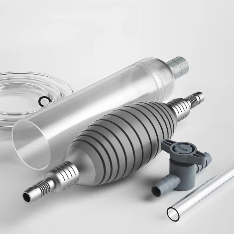 1 Pcs Aquarium Manual Water Changer Fish Tank Cleaning Tools Handheld Aquarium Cleaner Vacuum Siphon Pump Pet Products