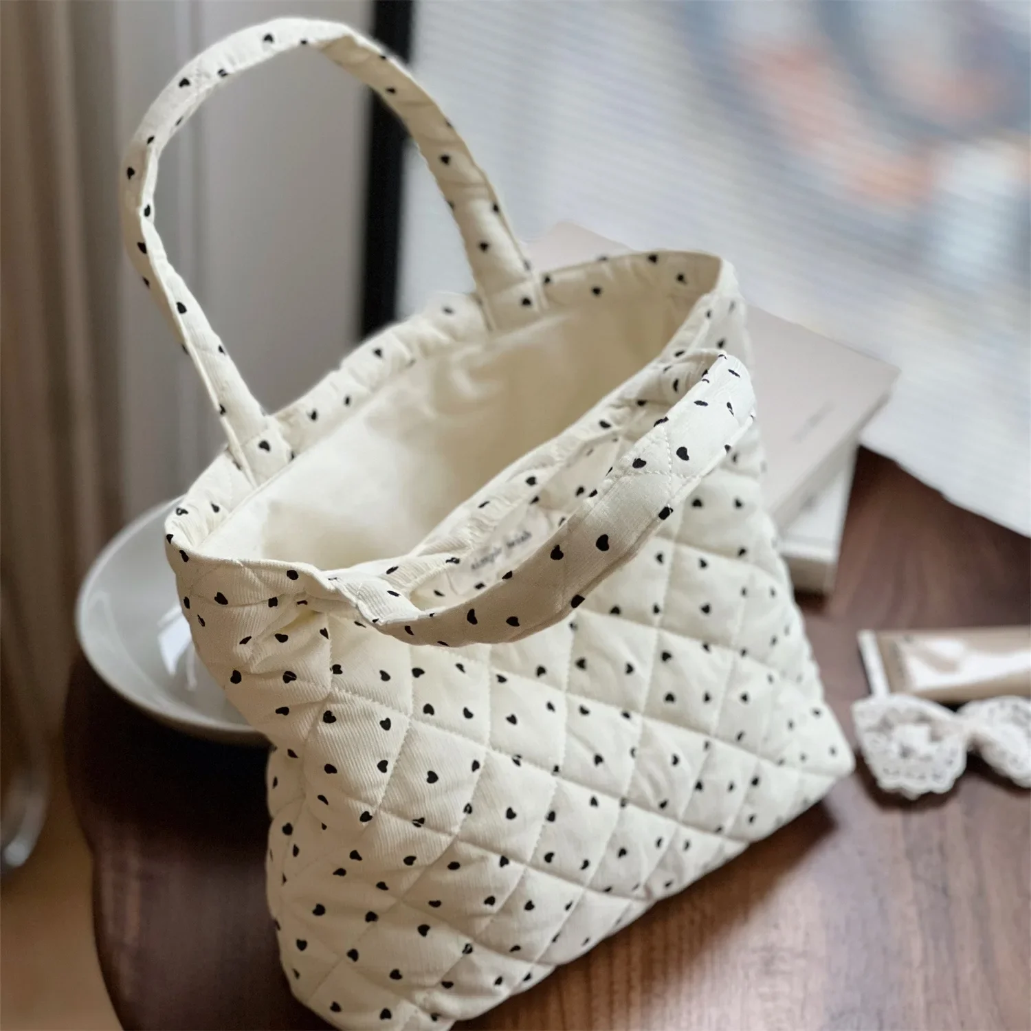 Floral Printed Mommy Diaper Storage Bag Makeup Organizer Diaper Stroller Bag for Babies Nappy Nursing Pouch Storage Bags