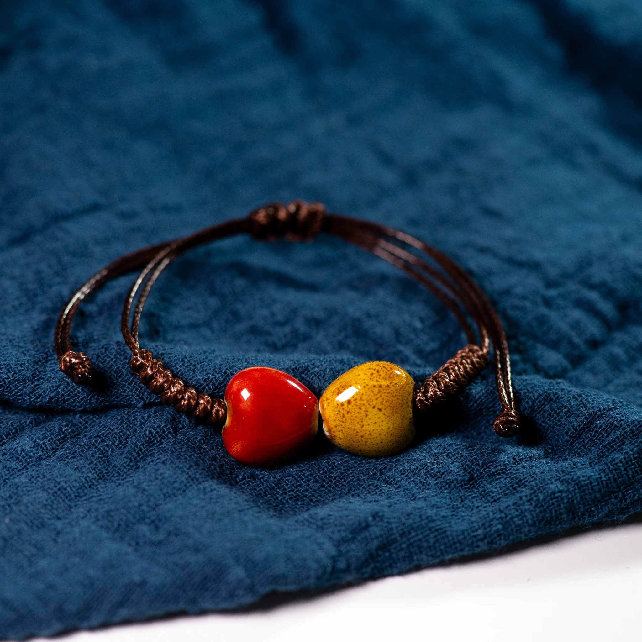 Ceramic Bracelet Love stone women's hand-woven couple jewelry