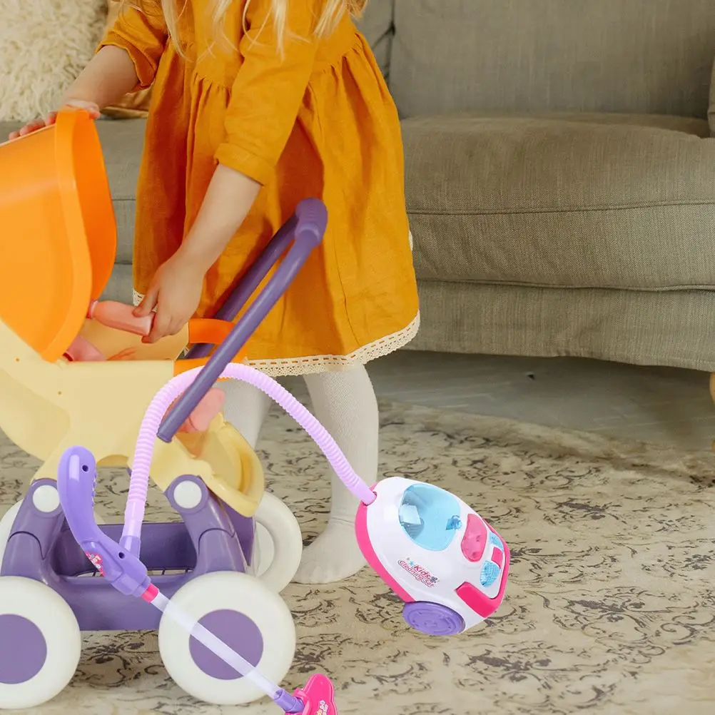 Kids Vacuum Cleaner Sweeper Pretend Play Playthings Housekeeping Cleaning Educational For Children Toddler Vacuum Cleaner Toy 2
