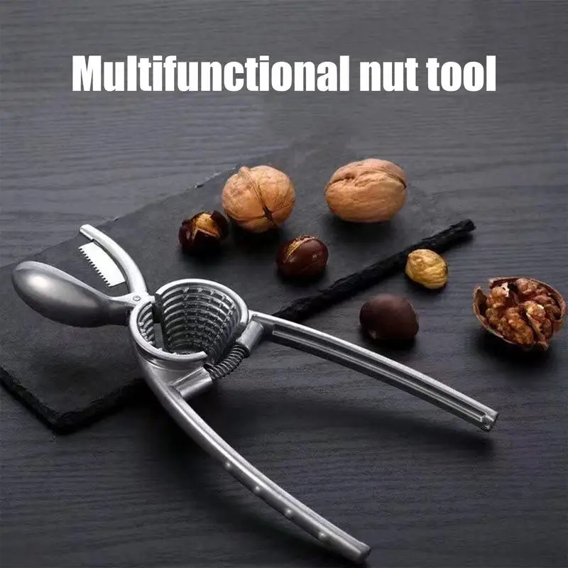 

Stainless Steel Chestnut Opening Clip Multifunctional Walnut Clipper Raw Chestnut Shell Opener Non-slip Handle Nut Sheller