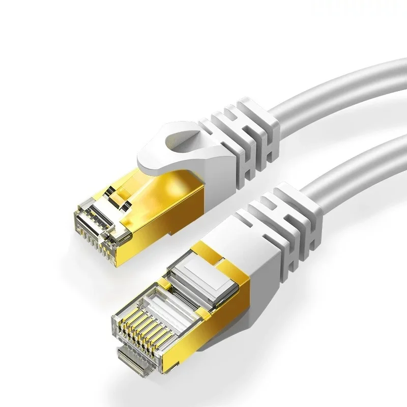 High-Speed Flat Ethernet Cable with RJ45 Connectors