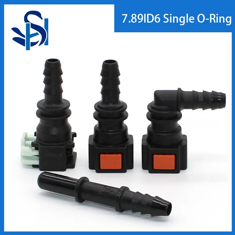 7.89 ID6 Single 0-ring Auto Car Fuel Line Hose Coupler Quick Release Connector Fuel Line Rubber Hose Coupler Carburetor Part