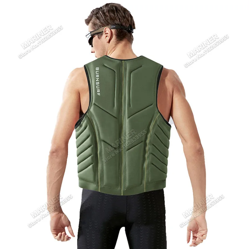 Premium Elastic Neoprene Impact Vest wake surfing Comp Vest Men Women Watersports Activities Thin and Light life jacket